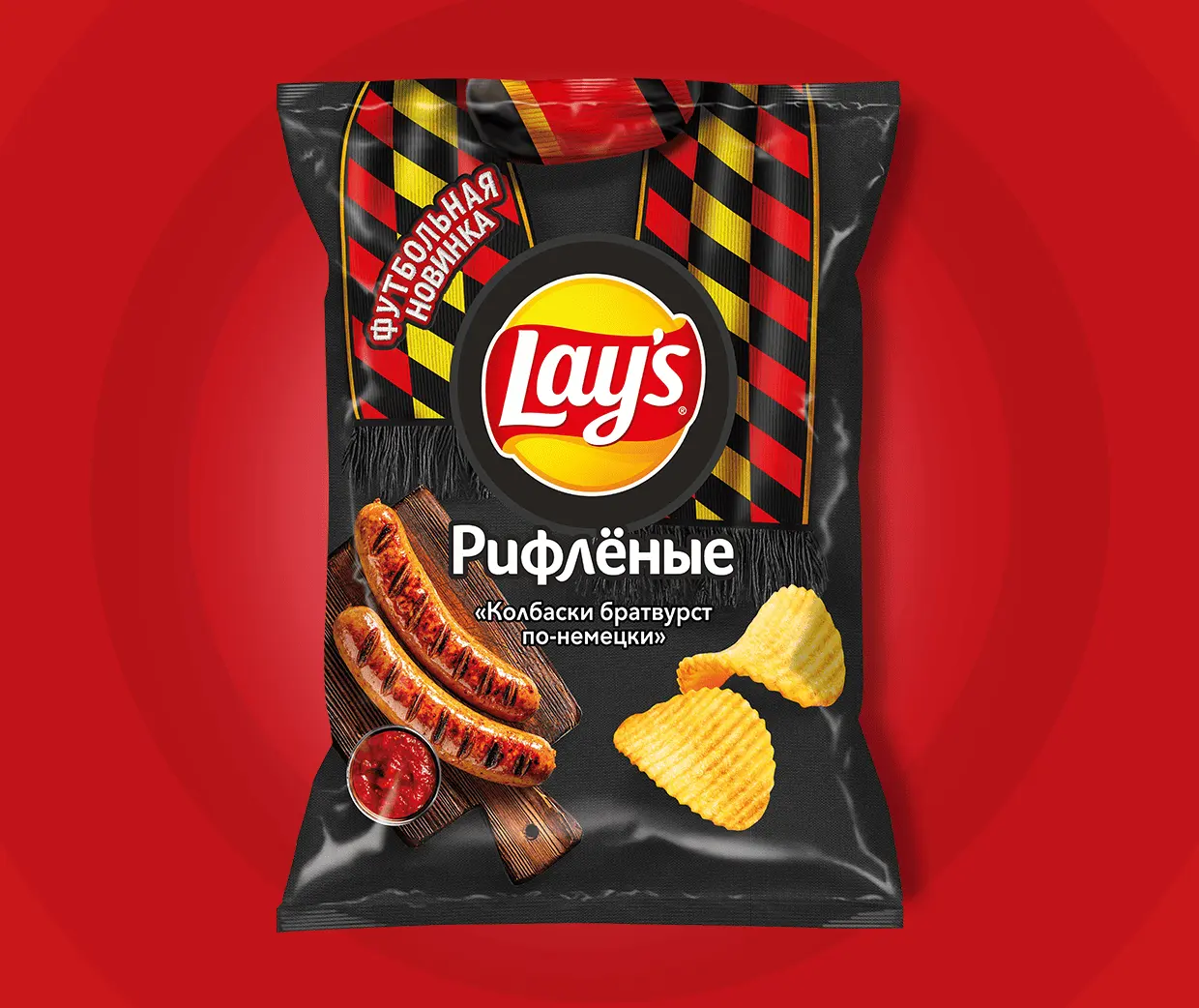 Чипсы "Lays" Колбаски братвурст 105гр (Россия)