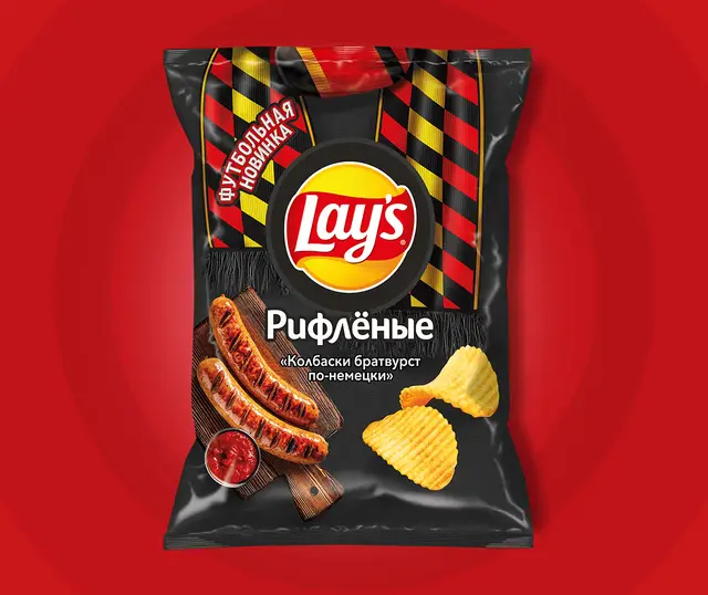 Чипсы "Lays" Колбаски братвурст 105гр (Россия)