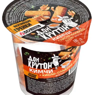 Гренки Дон Крутон со вкусом  Кимчи 50гр (Россия)