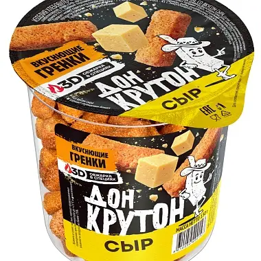 Гренки Дон Крутон со вкусом Сыра 50гр (Россия)