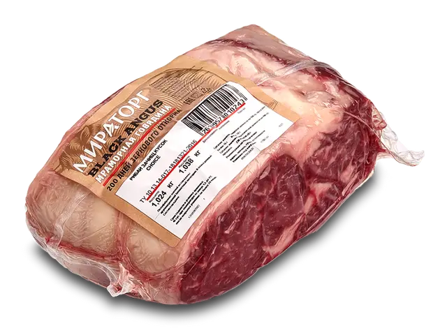 "Мираторг" Стейк Рибай Говядина б/к с/м ±5,8кг, ±11,6кг/кор
