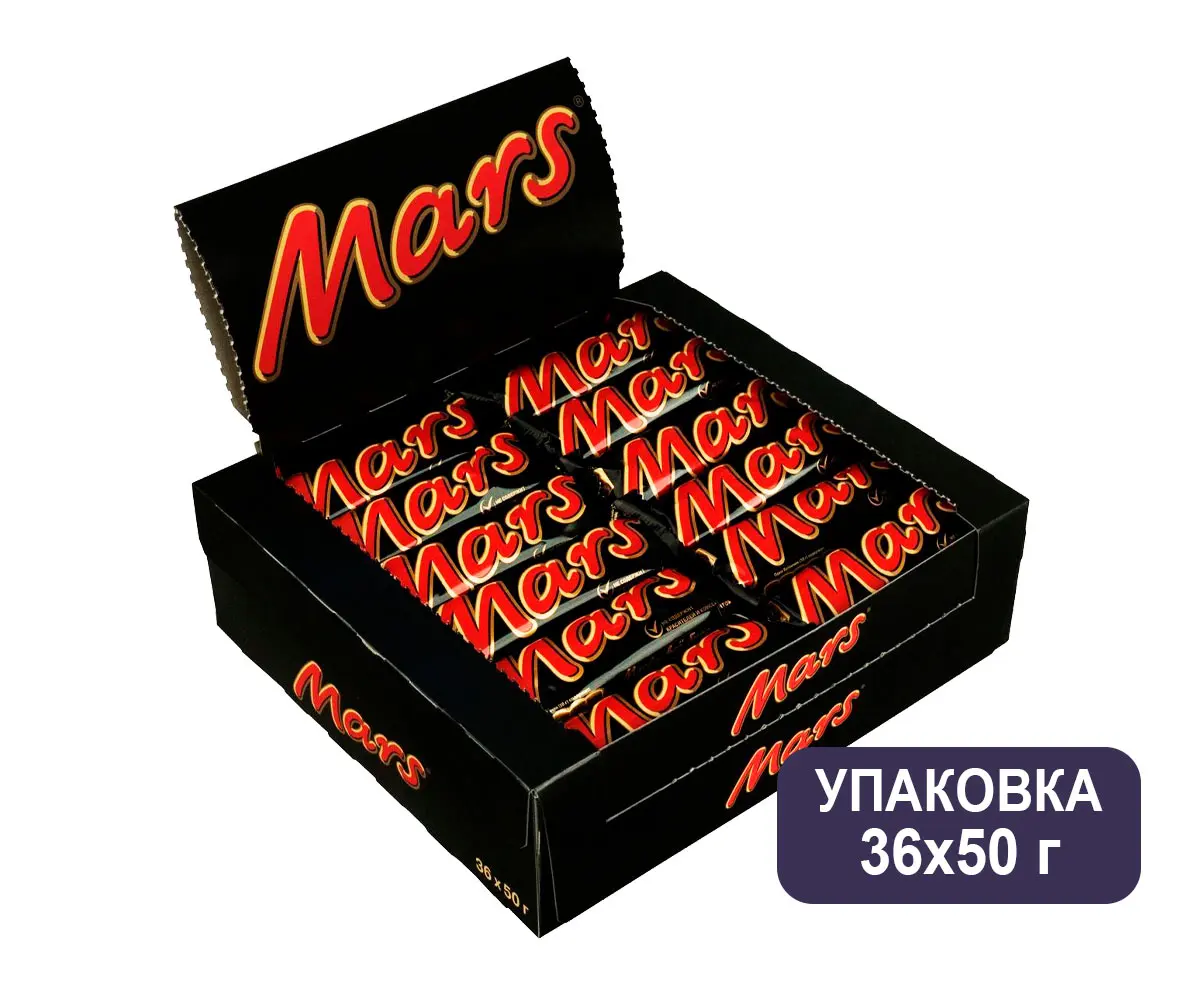 Батончик "Mars" 50г (Россия)