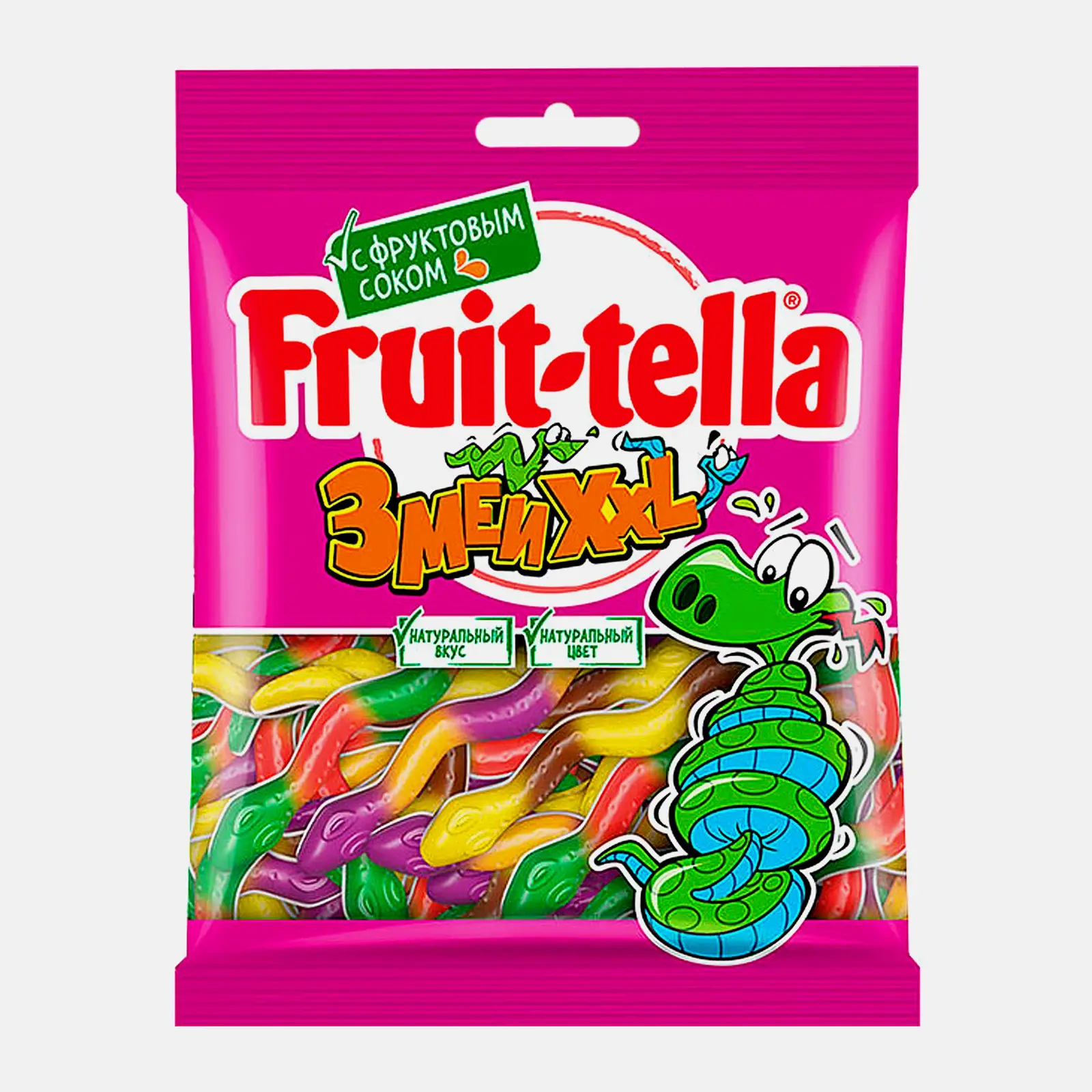 Мармелад "Fruit-tella" Змеи XXL 70г (Россия)