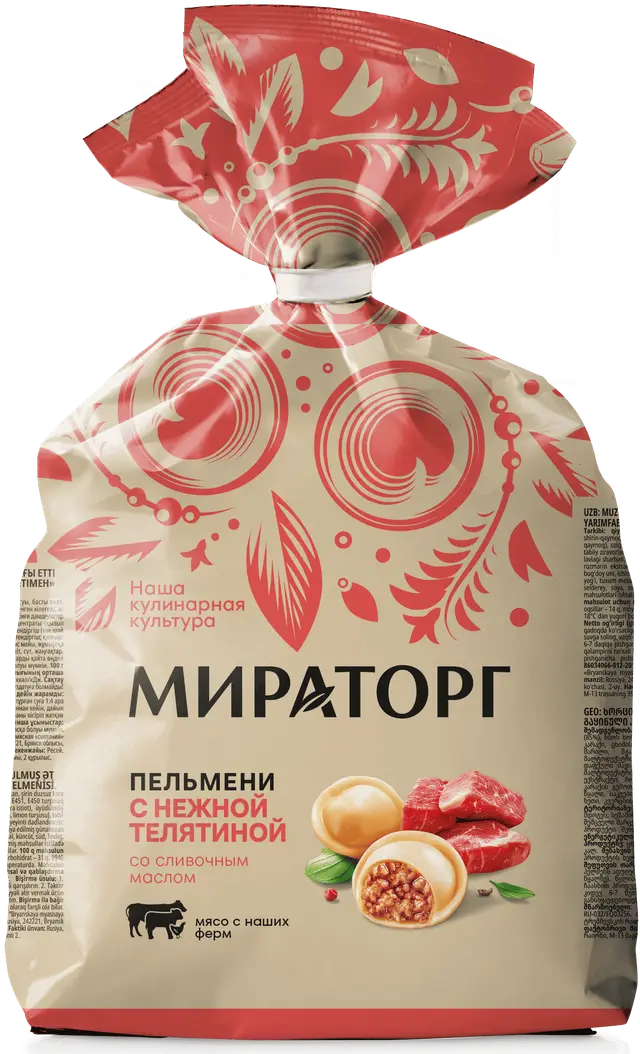 Пельмени "Мираторг" С нежной телятиной 700 г (Россия)