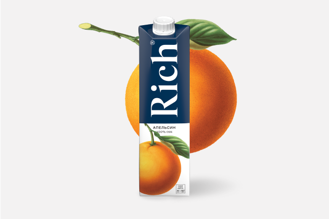 Сок "Rich" Апельсин 1л ТП (Беларусь)