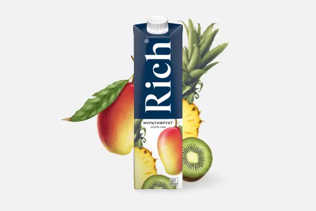 Сок "Rich" Мультифрукт 1л ТП (Беларусь)