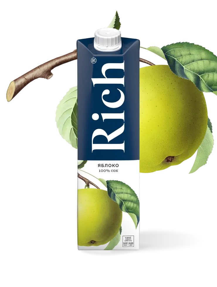 Сок "Rich" Яблоко 1л ТП (Беларусь)