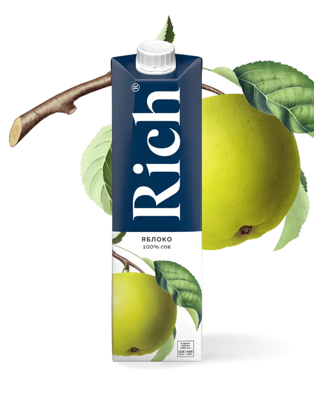 Сок "Rich" Яблоко 1л ТП (Беларусь)