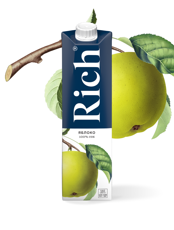 Сок "Rich" Яблоко 1л ТП (Беларусь)