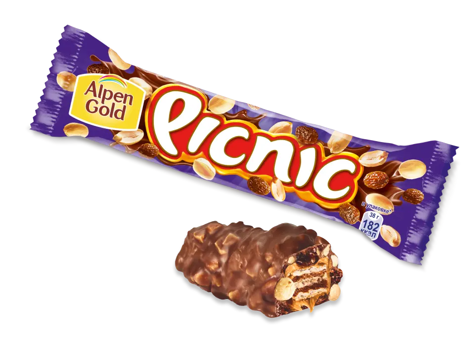 Шоколадный батончик Picnic, 38 г
