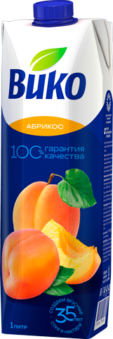 Нектар "Вико" Абрикос ТП 1л (Россия)