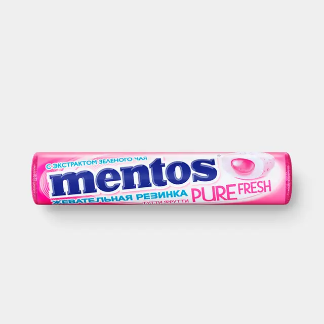 Жевательная резинка "Mentos" ТУТТИ-ФРУТТИ PURE FRESH 15,5г (Россия)