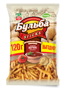 соломка карт, Бульба stiks Кетчуп 120г м/у (Беларусь)