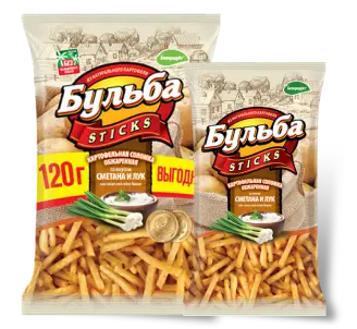 Соломка карт, "Бульба" сметана и лук 75г м/у (Беларусь)