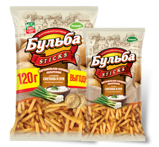 Соломка карт, "Бульба" сметана и лук 75г м/у (Беларусь)