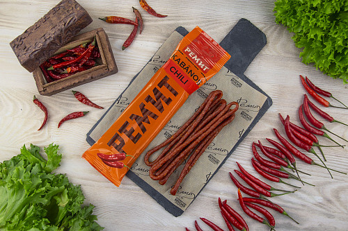 Мясные снеки "Kabanosy" Chili 100г