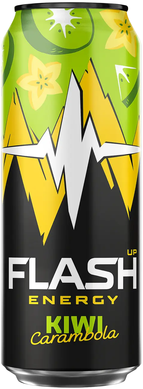 Энергетический напиток "Flash Up Energy" киви и карамбола 0,5 жб