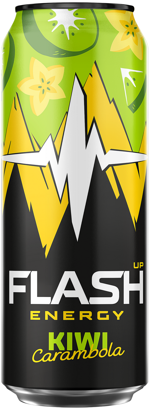 Энергетический напиток "Flash Up Energy" киви и карамбола 0,5 жб