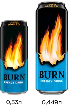Энергетический напиток "Burn" Манго 0,449л ЖБ