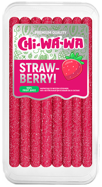 CHI-WA-WA PACKAGE КАРАНДАШ 80гр КЛУБНИКА сладкий