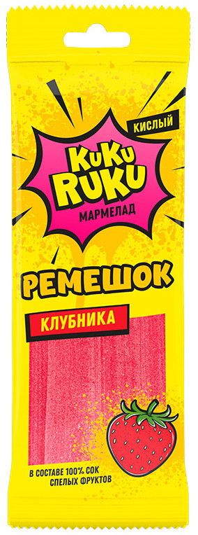 CHI-WA-WA PACKAGE РЕМЕШОК 80гр КЛУБНИКА кислый (Россия)