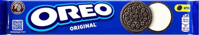 Печенье Oreo Original с какао и начинкой с ванильным вкусом, 95 г