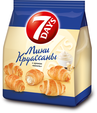 Мини круассаны 7days Ваниль 265г