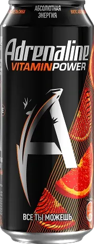 Энергетический напиток "Adrenaline Rush" Апельсин 0,449л ЖБ (Россия)