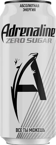 Энергетический напиток "Adrenaline Rush" БЕЗ САХАРА 0,449л ЖБ (Россия)
