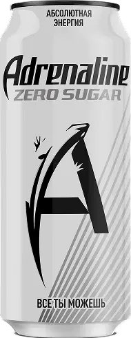 Энергетический напиток "Adrenaline Rush" БЕЗ САХАРА 0,449л ЖБ (Россия)