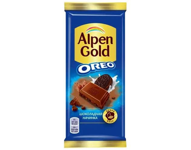 Шоколад молочный "Alpen Gold" Oreo 85г