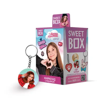 МИЛАНА ХАМЕТОВА SWEET BOX Мармелад с подарком в коробочке 12/10, 10г.