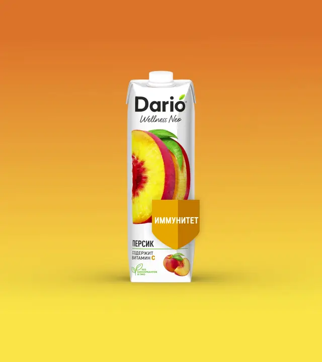 Нектар "Dario Wellness" Персиковый 1л ТП