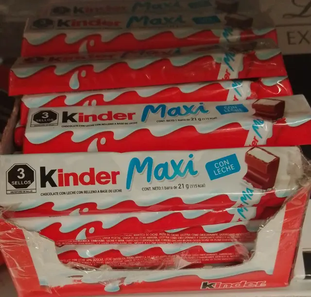 Шоколад "Kinder Chocolate Maxi" с молочной начинкой, 21 г
