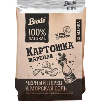 Чипсы Bruto Крафт перец 120г