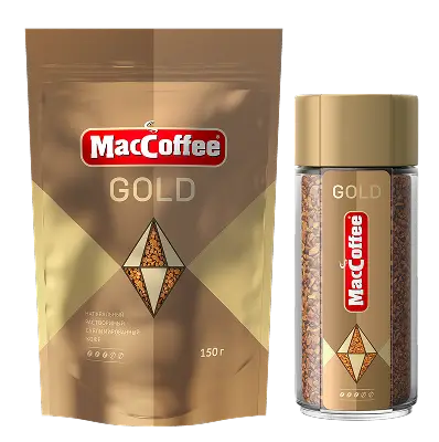 Кофе растворимый Maccoffee Gold субл 75г