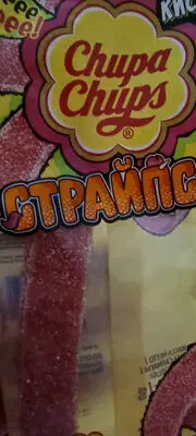 Мармелад "Chupa Chups" Кислые страйпсы Клубника 120г