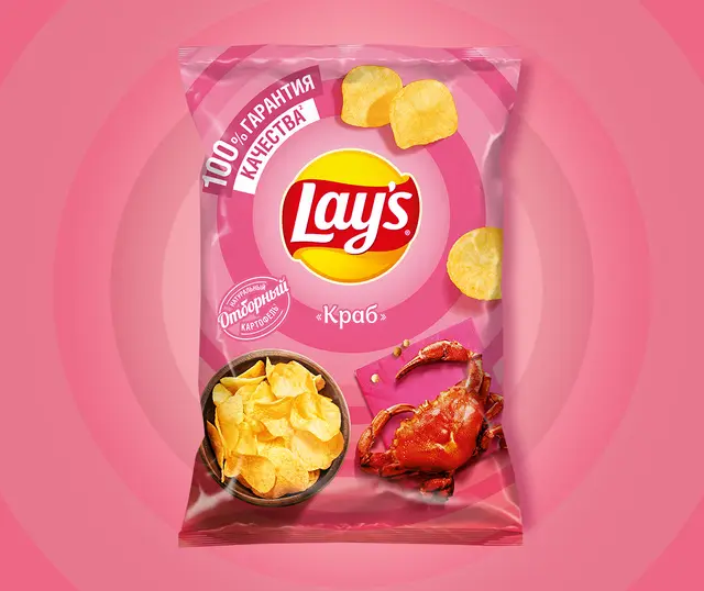 Чипсы "Lays" Краб 140г (Россия)