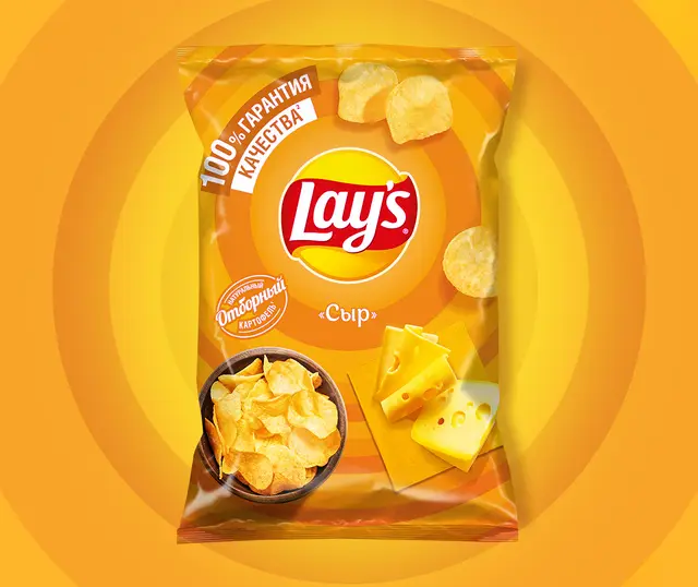 Чипсы "Lays" Сыр 140г (Россия)