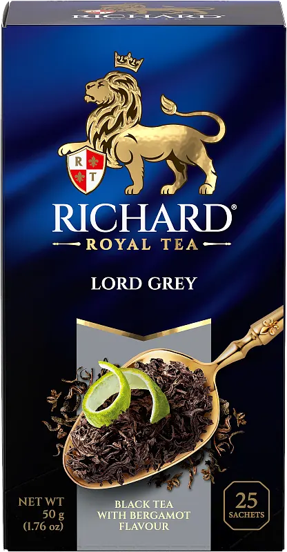 Чай Richard Lord Grey черный цейлонский байховый 25пак, упак
