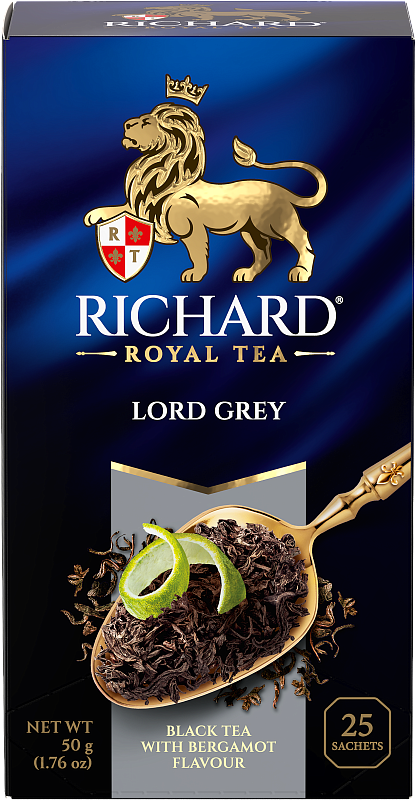 Чай Richard Lord Grey черный цейлонский байховый 25пак, упак