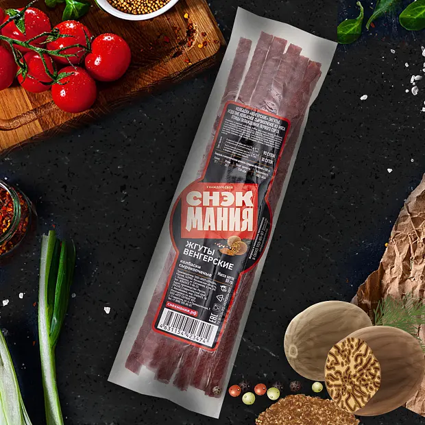 Мясные Снеки "Снэк Мания" Жгуты Классические 80г (Россия)