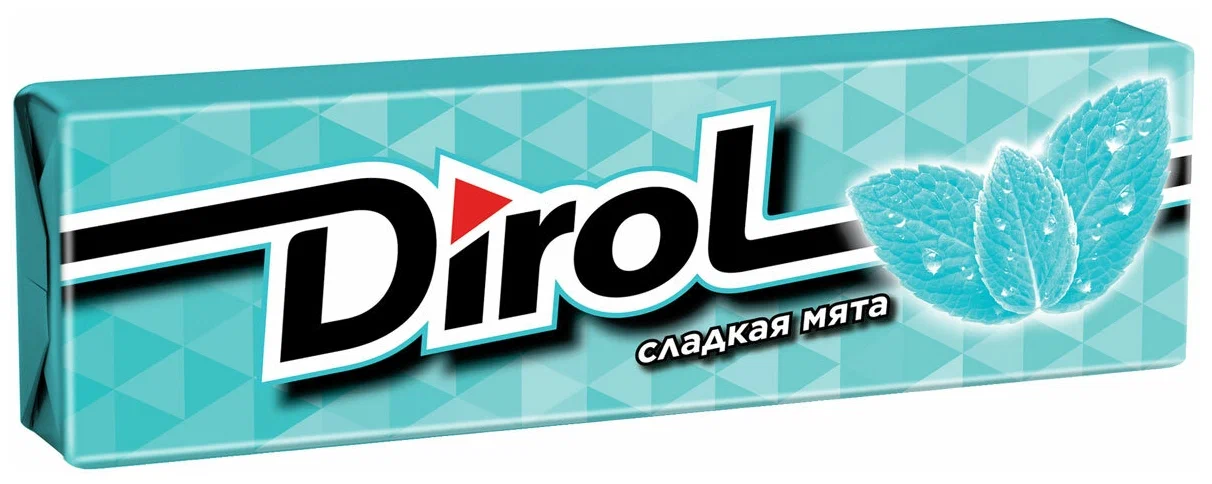 Резинка жевательная "Dirol" Сладкая мята м/у 13.6г