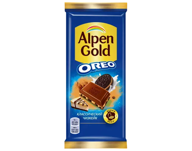 Шоколад "Alpen Gold" Oreo Классический Чизкейк 90г (Польша)