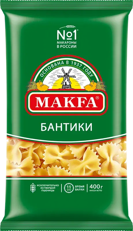 Макароны "Makfa" Бантики 400г