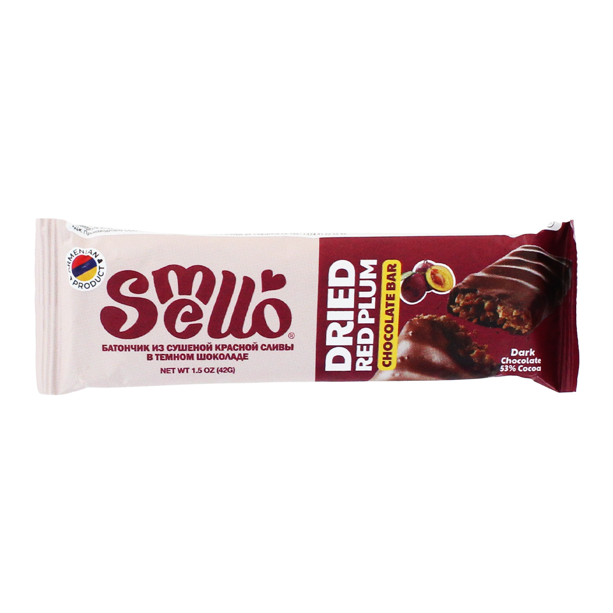 Батончик "Smello" Слива Red Plum 45г (Армения)
