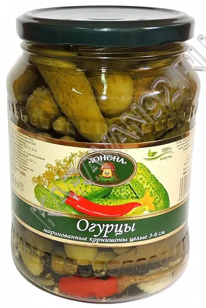 Юнона Корнишоны 700г СБ (Россия)