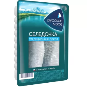 "Русское море" СЕЛЕДОЧКА ТРАДИЦ. В МАСЛЕ 500г (Россия)