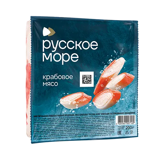 Мясо крабовое "Русское море" охл 200г (Россия)