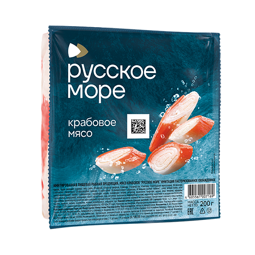 Мясо крабовое "Русское море" охл 200г (Россия)